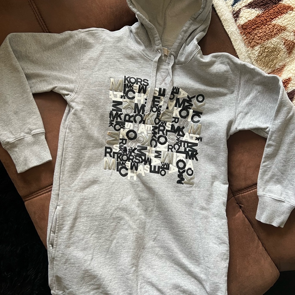 Michael Kors Light Gray Hoodie